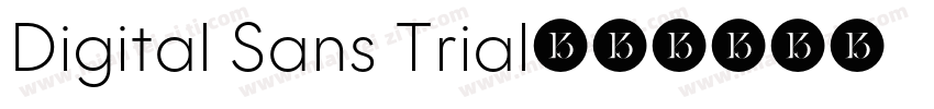 Digital Sans Trial字体转换